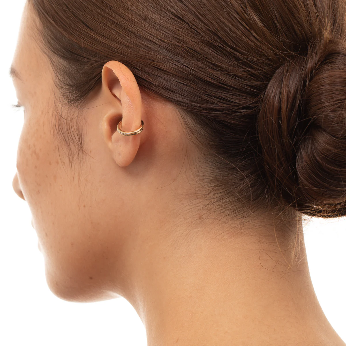 Caviar Pearl Ear Cuff Small size - Image 5