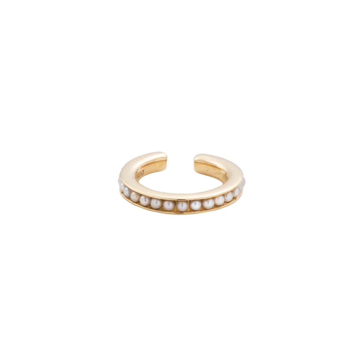 Caviar Pearl Ear Cuff Small size - Image 3