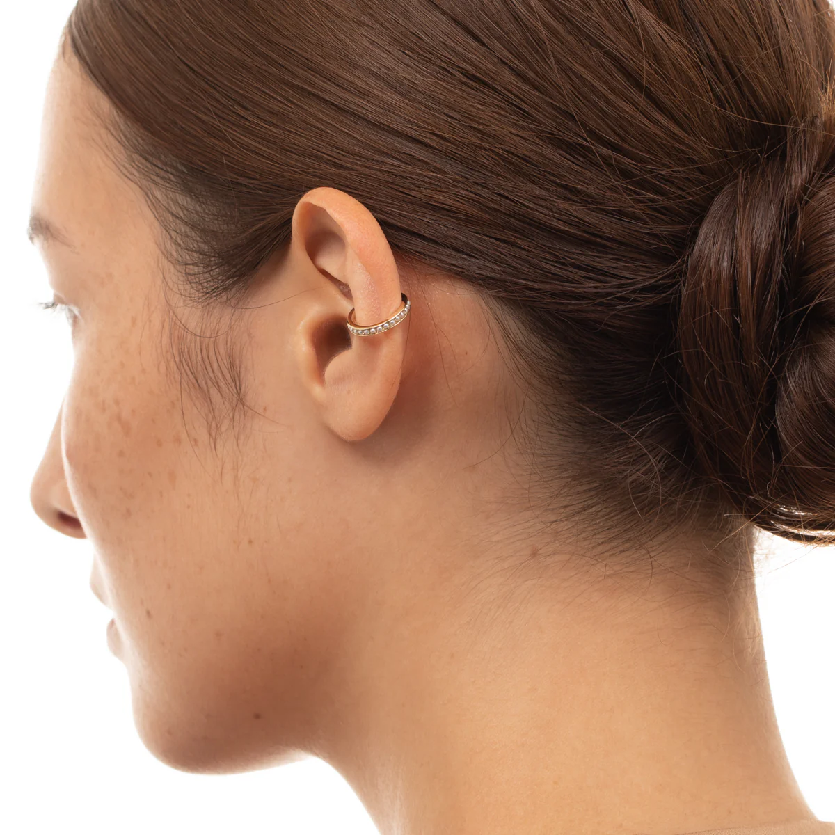 Caviar Pearl Ear Cuff Small size - Image 5