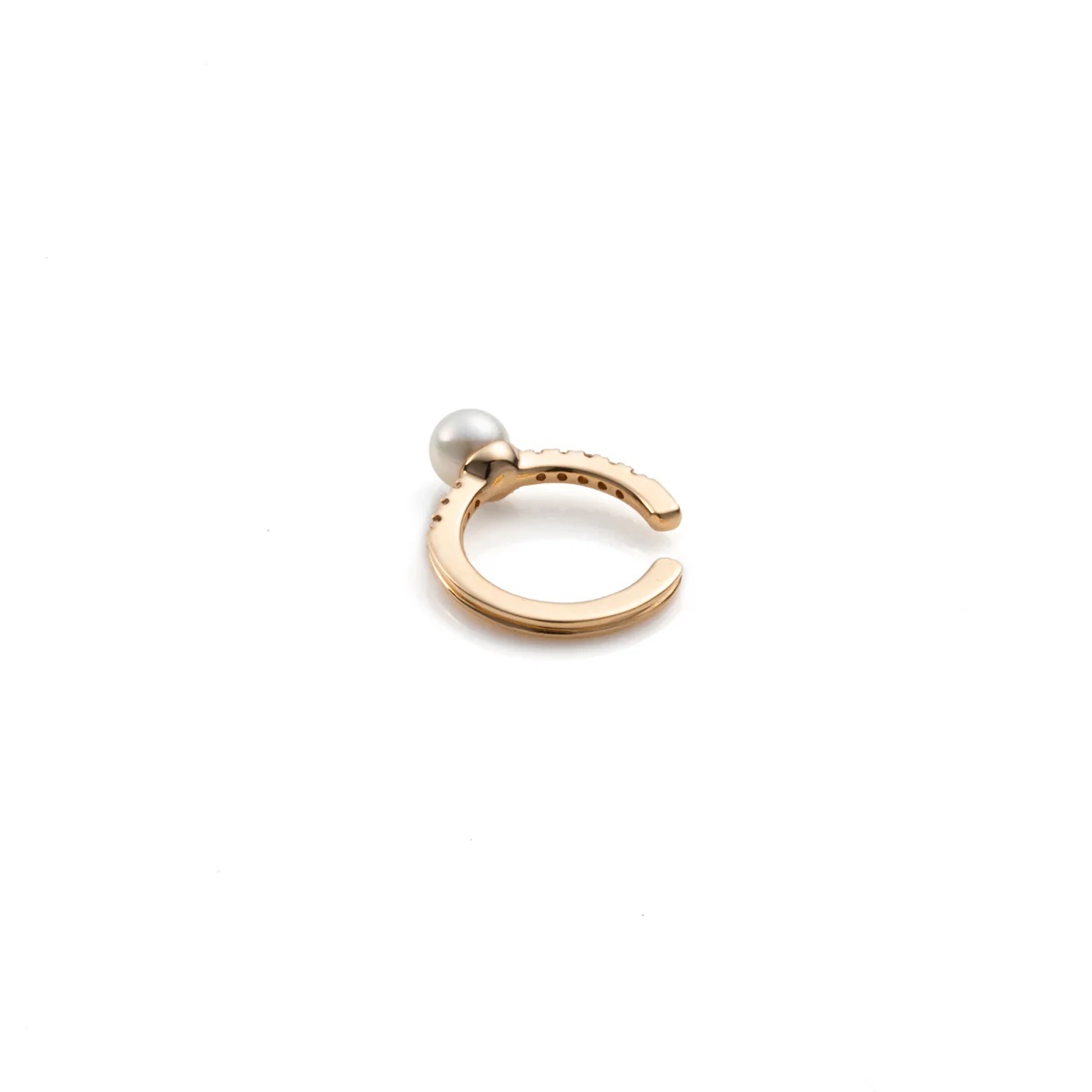 Akoya Pearl Diamond Ear Cuff Small size - Image 3