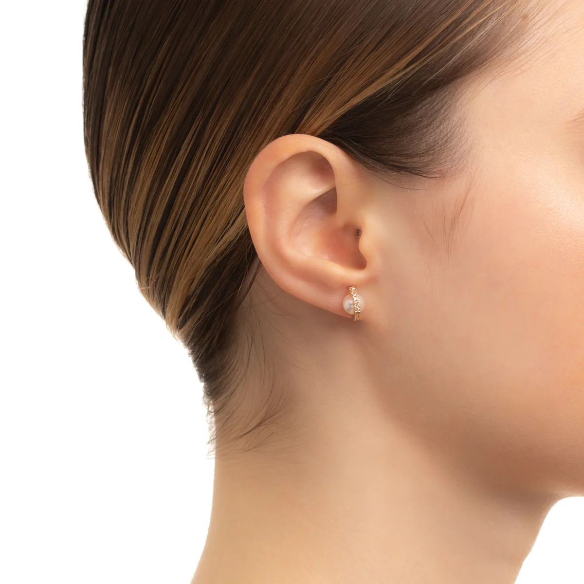 BELUGA Akoya Pearl Diamond Earring Small size - Image 2