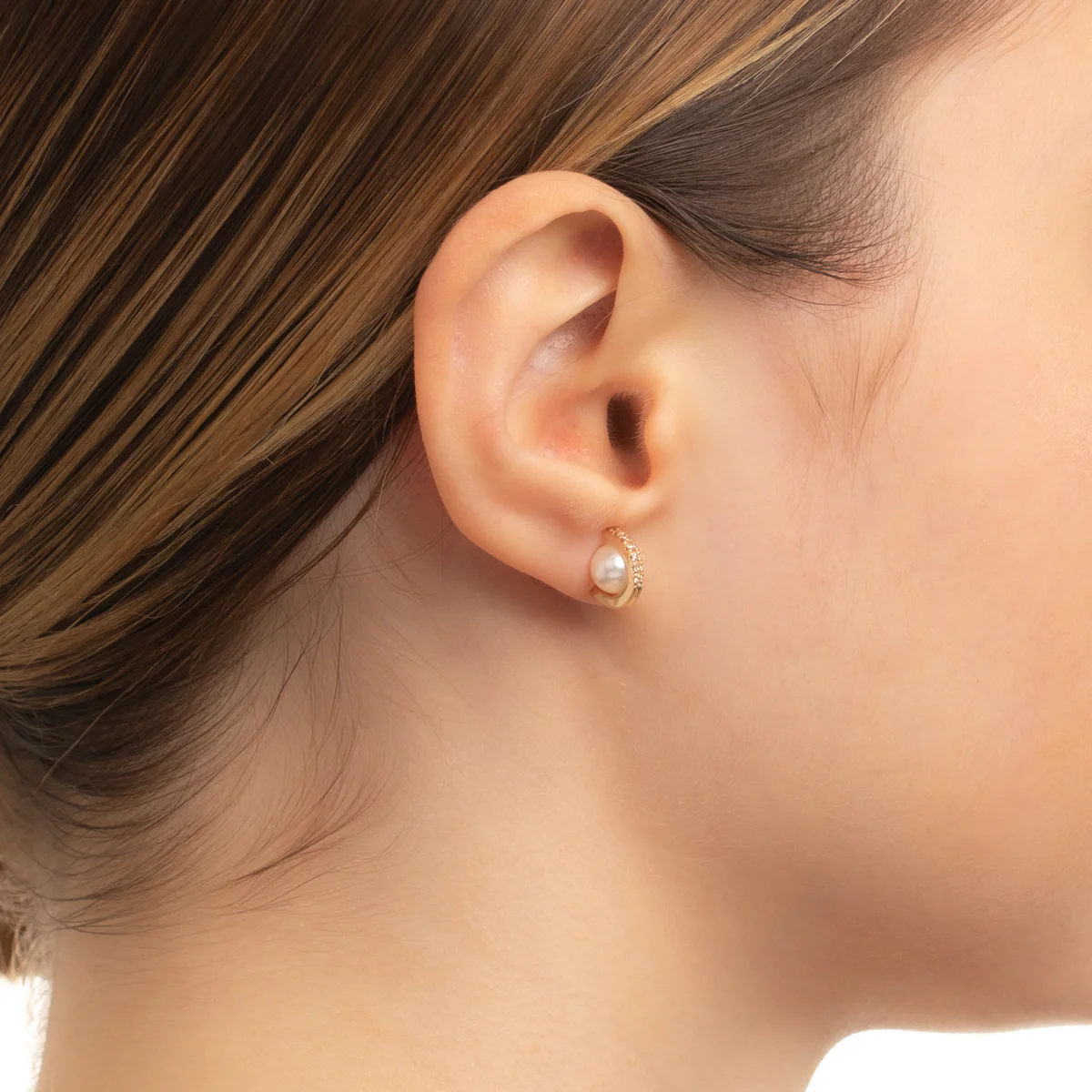 BELUGA Akoya Pearl Diamond Earring Small size - Image 6