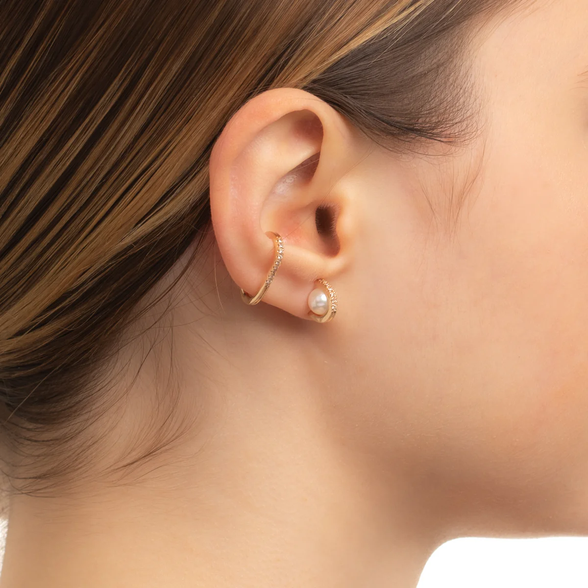 BELUGA Akoya Pearl Diamond Earring Small size - Image 7