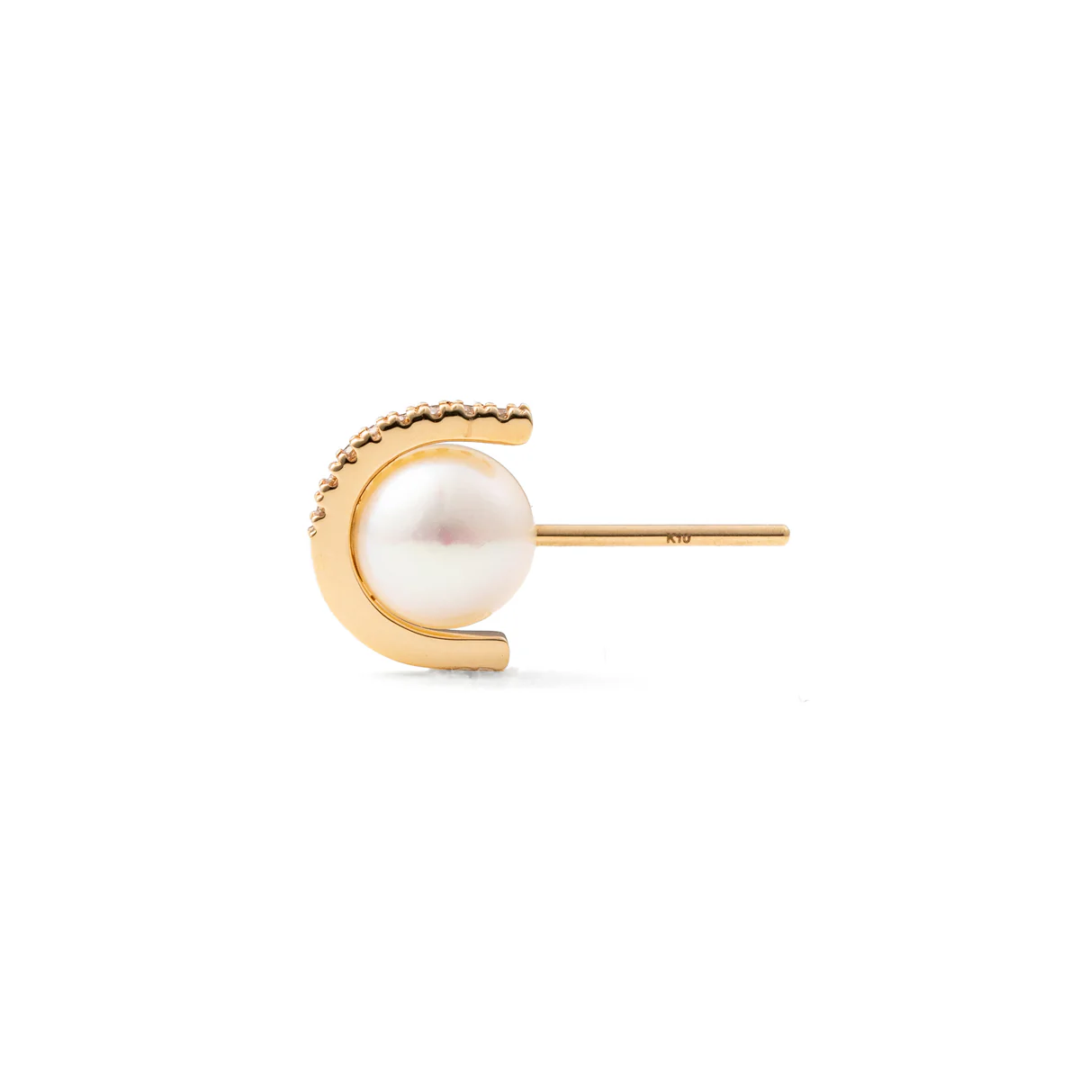 BELUGA Akoya Pearl Diamond Earring Medium size - Image 3