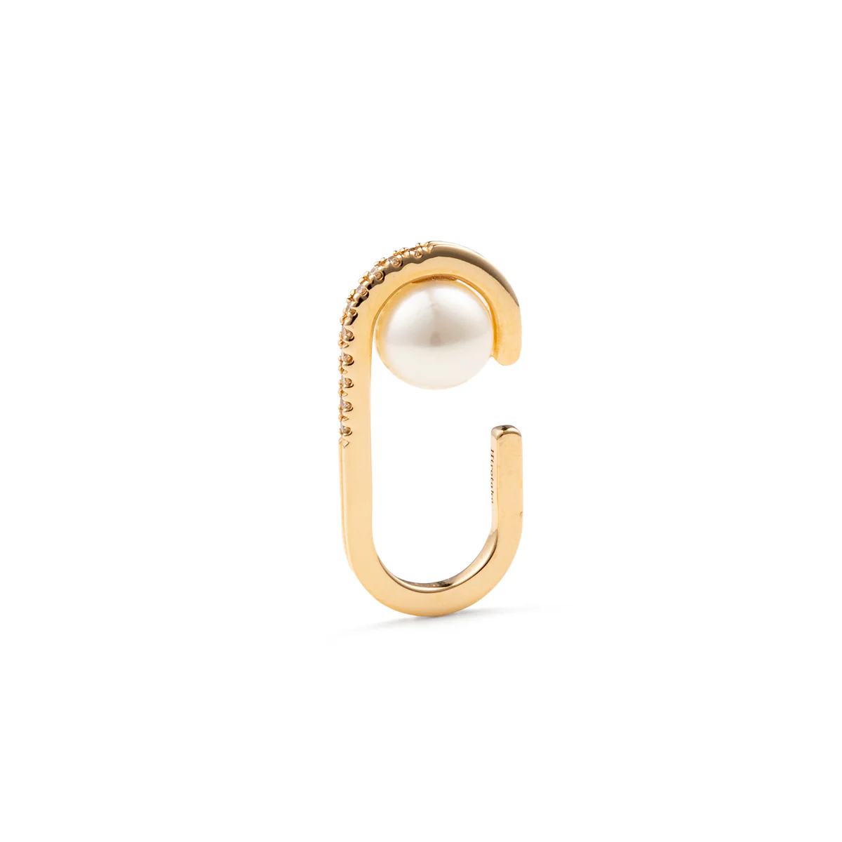 BELUGA Diamond Akoya Pearl Ear Cuff - Image 3