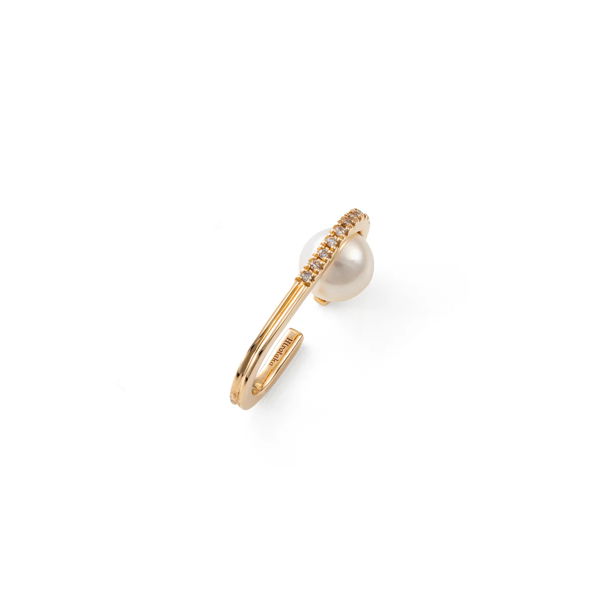 BELUGA Diamond Akoya Pearl Ear Cuff - Image 4