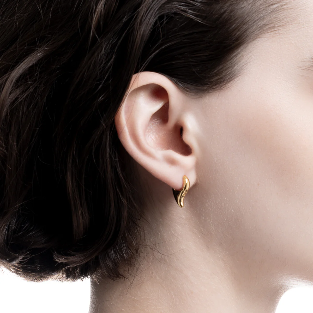 PARAKEET Huggie Earring Gold Plated - Image 2