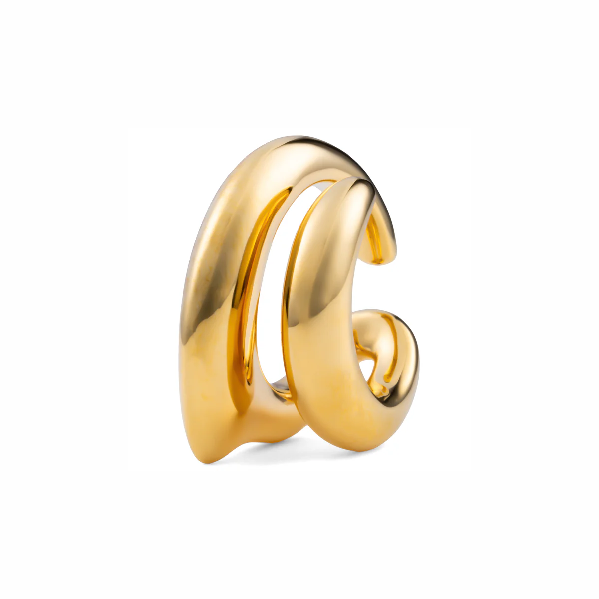 PARAKEET Ear Cuff  Gold Plated for Left ear - Image 3