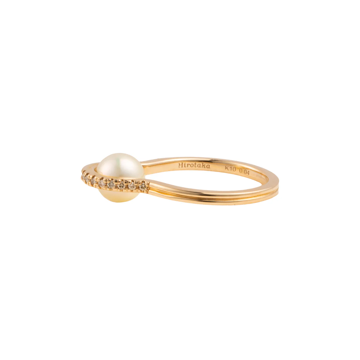 BELUGA Diamond Akoya Pearl Ring - Image 3