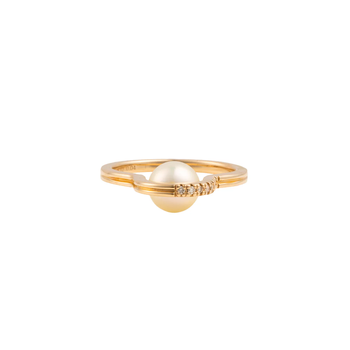 BELUGA Diamond Akoya Pearl Ring - Image 4