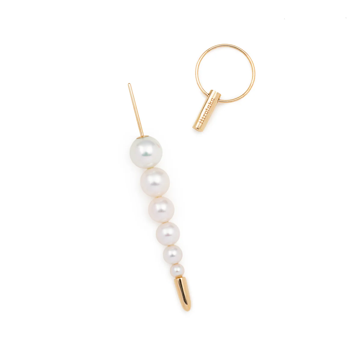 PUNCTURE Back Spear Akoya Pearl Earring Large size - Image 3