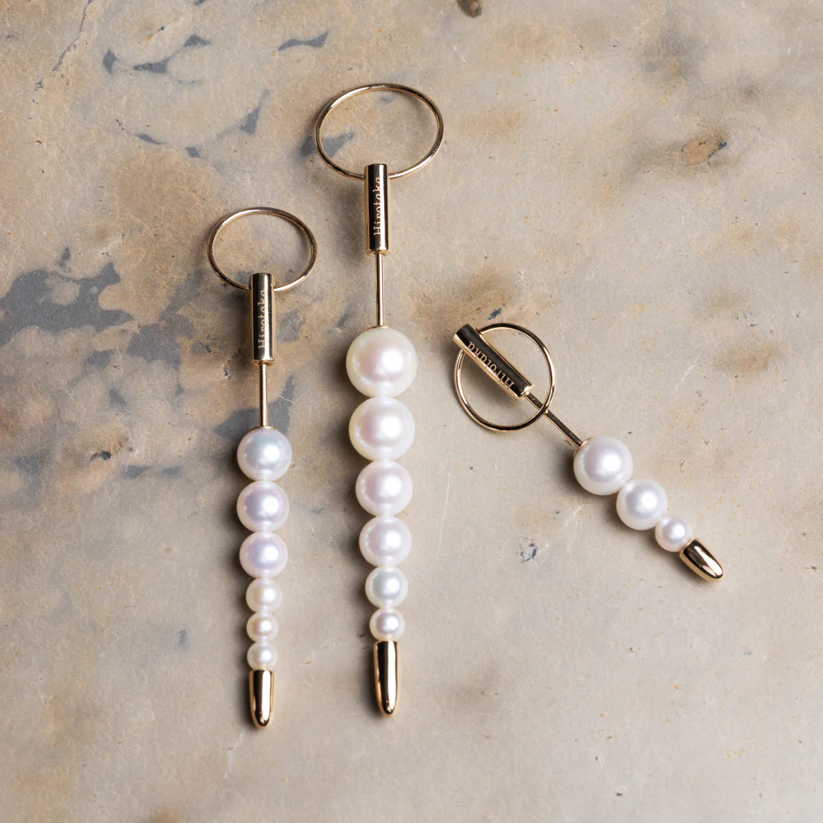 PUNCTURE Back Spear Akoya Pearl Earring Medium size - Image 4