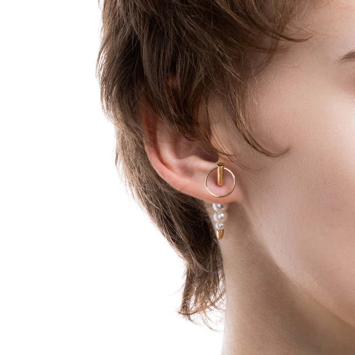 【Made-To-Order】PUNCTURE Back Spear Akoya Pearl Earring Small size - Image 5
