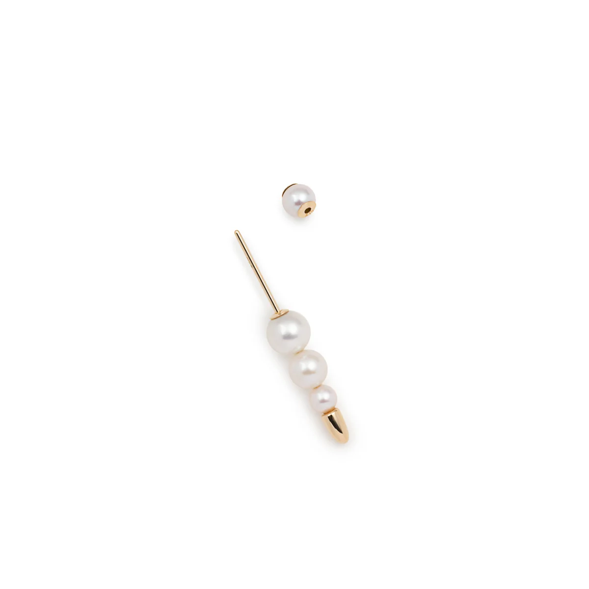 PUNCTURE Back Spear Akoya Pearl Earring  Small size - Image 3
