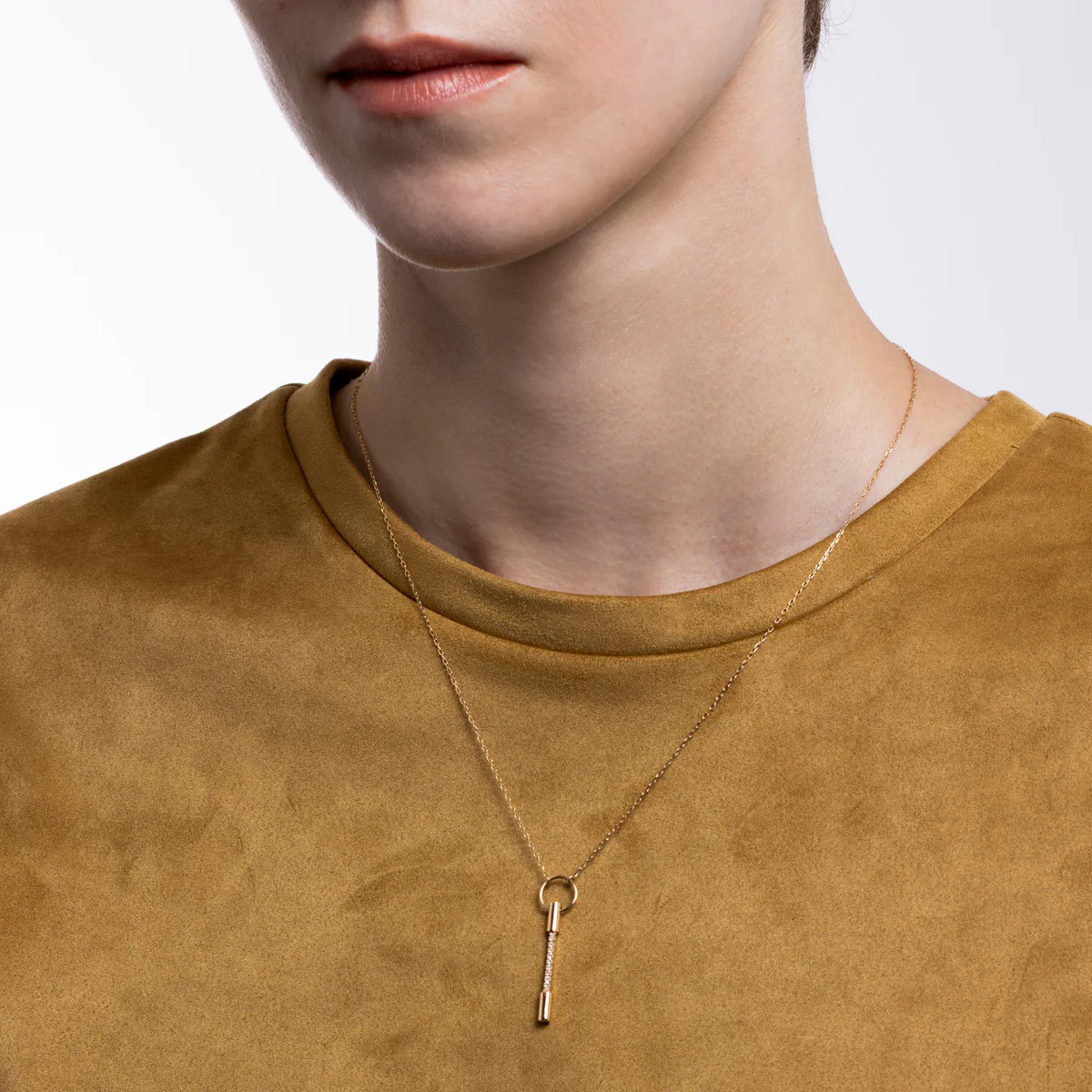 PUNCTURE Diamond Necklace Medium size - Image 3