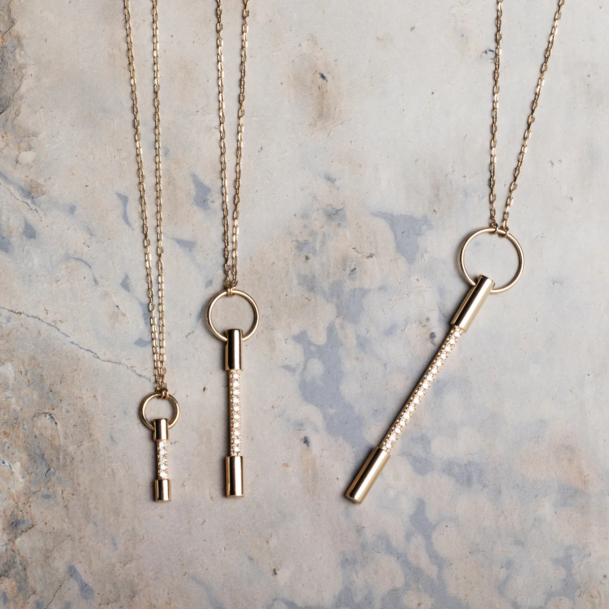 PUNCTURE Diamond Necklace Small size - Image 4