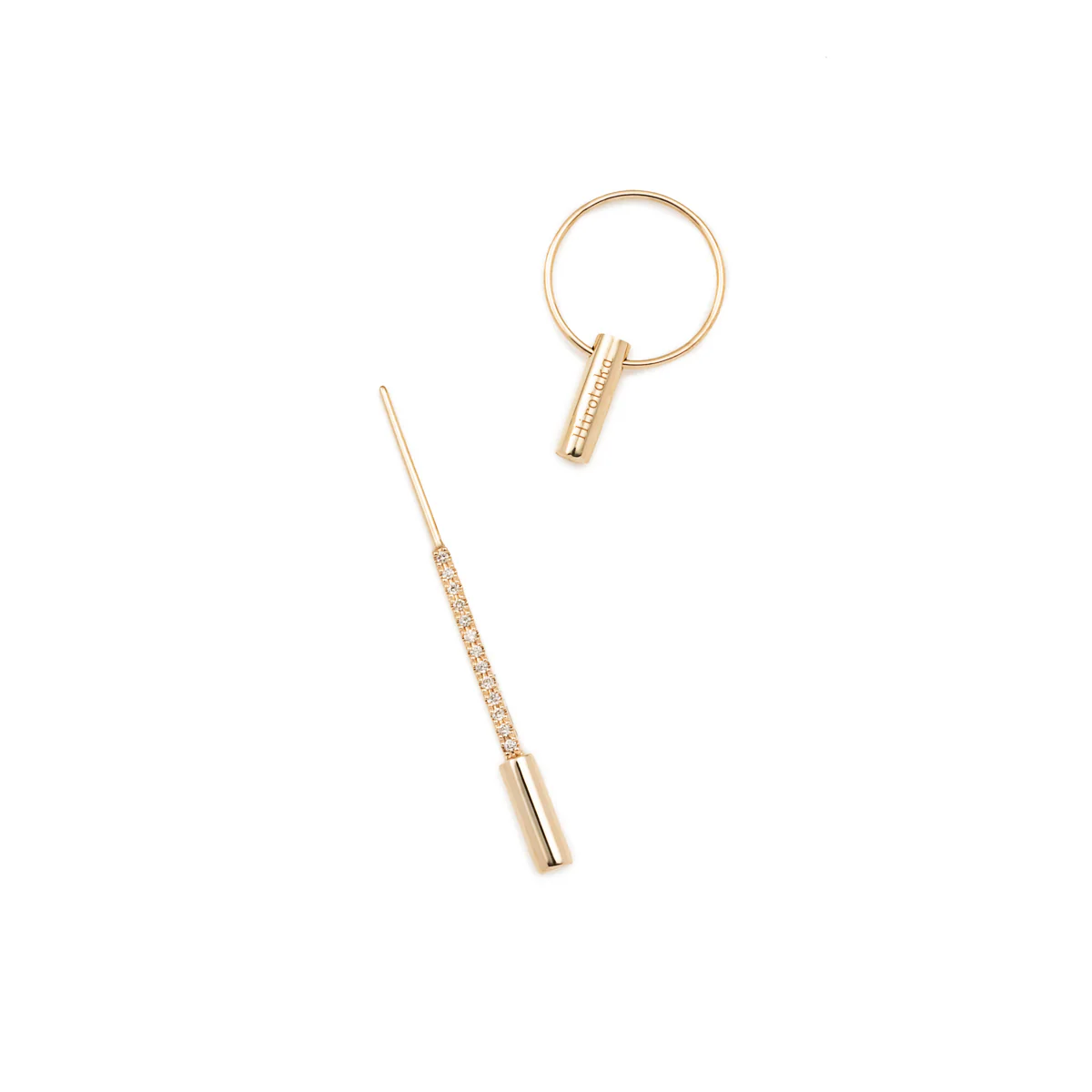 PUNCTURE Back Spear Diamond Earring - Image 3