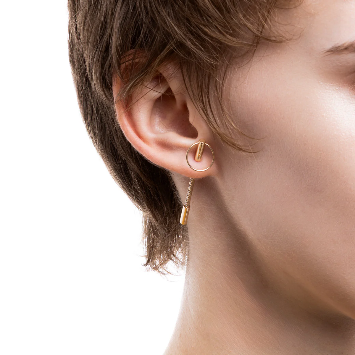 PUNCTURE Back Spear Diamond Earring - Image 4
