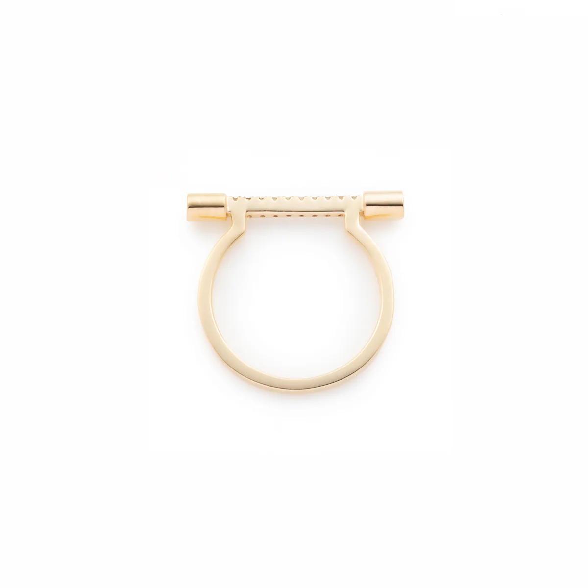 PUNCTURE Diamond Ring Black Ruthenium Plated - Image 4
