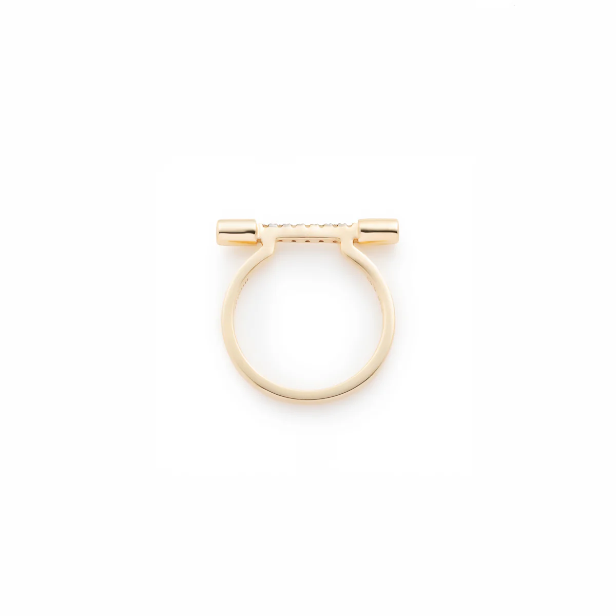 【Made-To-Order】PUNCTURE Diamond Pinky Ring Black Ruthenium Plated - Image 3