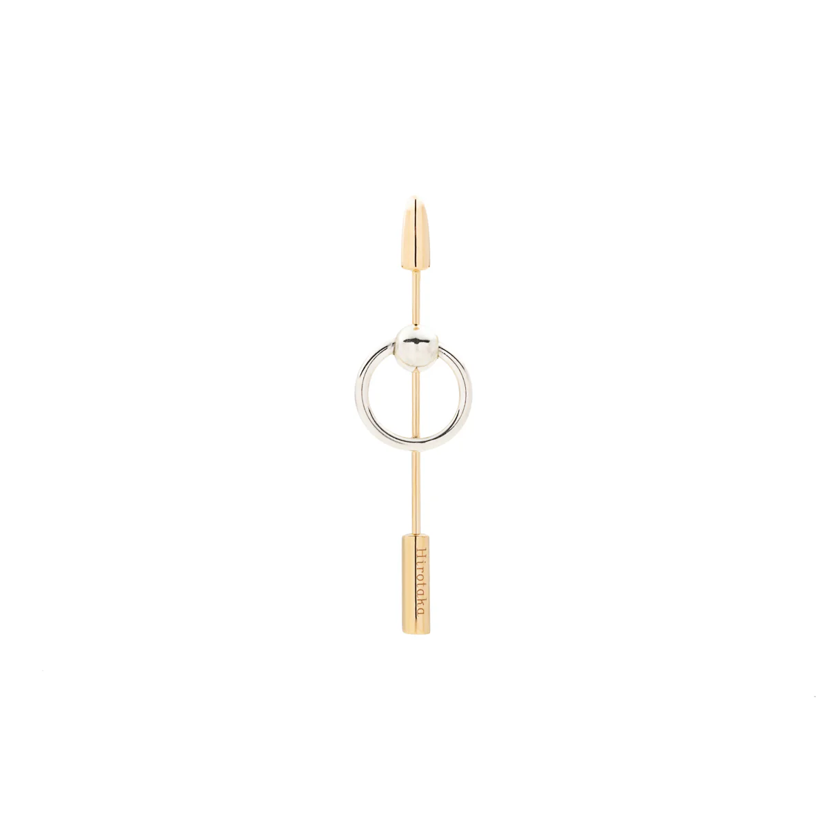 PUNCTURE Spear Earring, Silver Captive Ball - Image 3