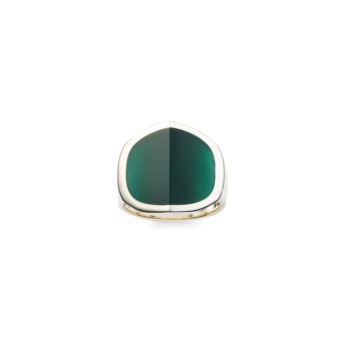 【Made-To-Order】EQUINOX-Pyramid Green Agate Ring Large size - Image 3