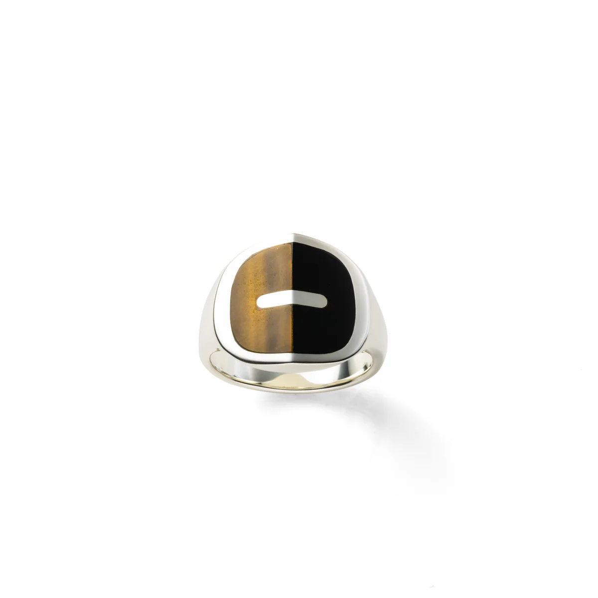 【Made-To-Order】EQUINOX-Pyramid Onyx Tiger's Eye Ring - Image 3
