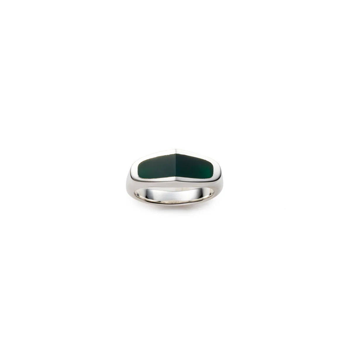 【Made-To-Order】EQUINOX-Pyramid Green Agate Ring - Image 3