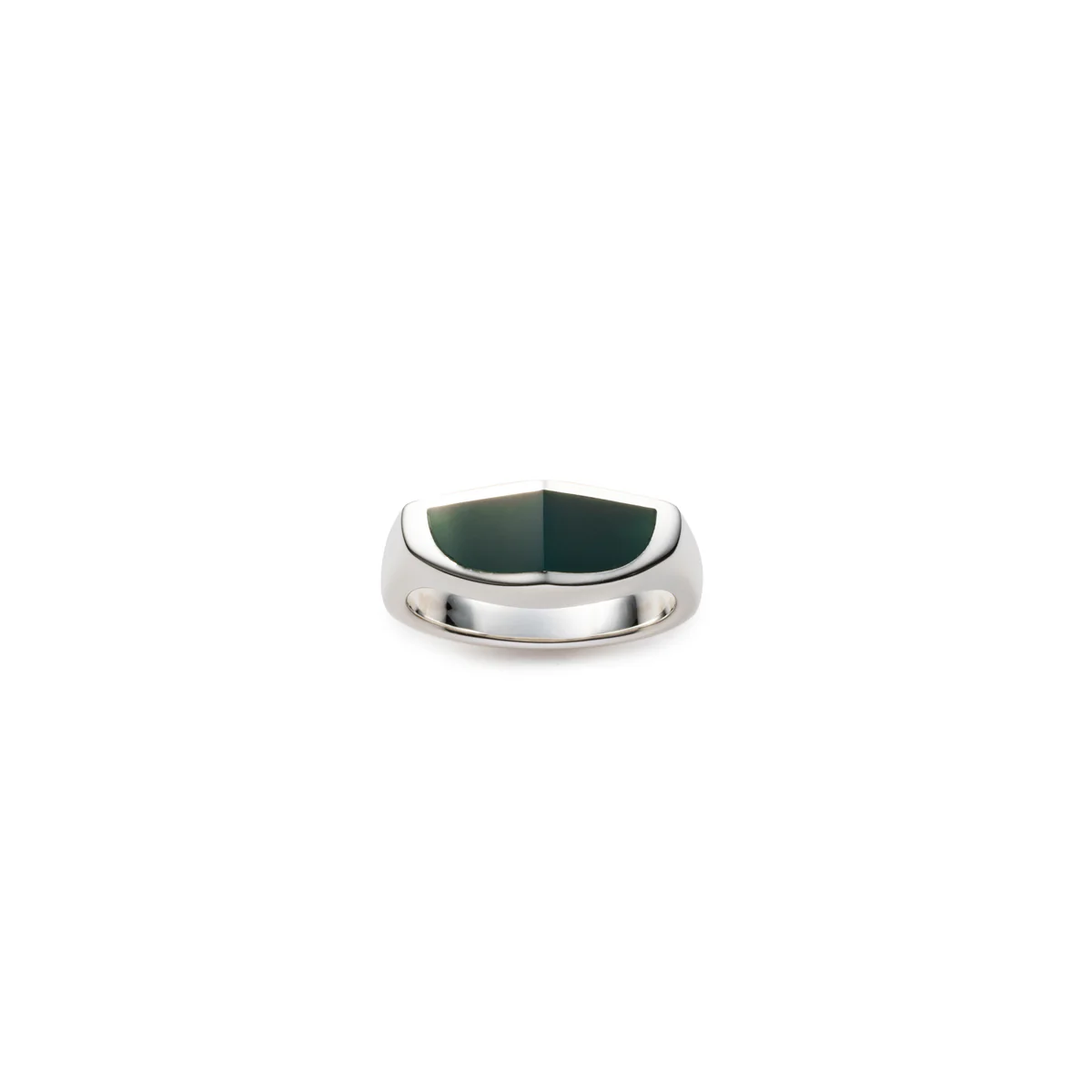 【Made-To-Order】EQUINOX-Pyramid Green Agate Ring - Image 3