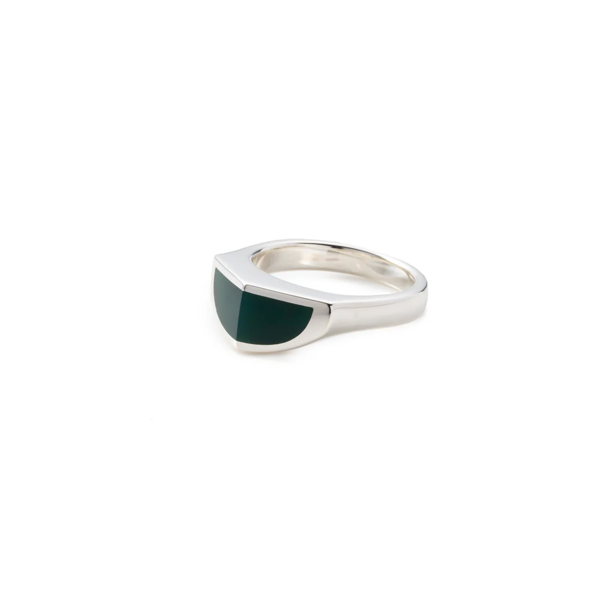 【Made-To-Order】EQUINOX-Pyramid Green Agate Ring - Image 4