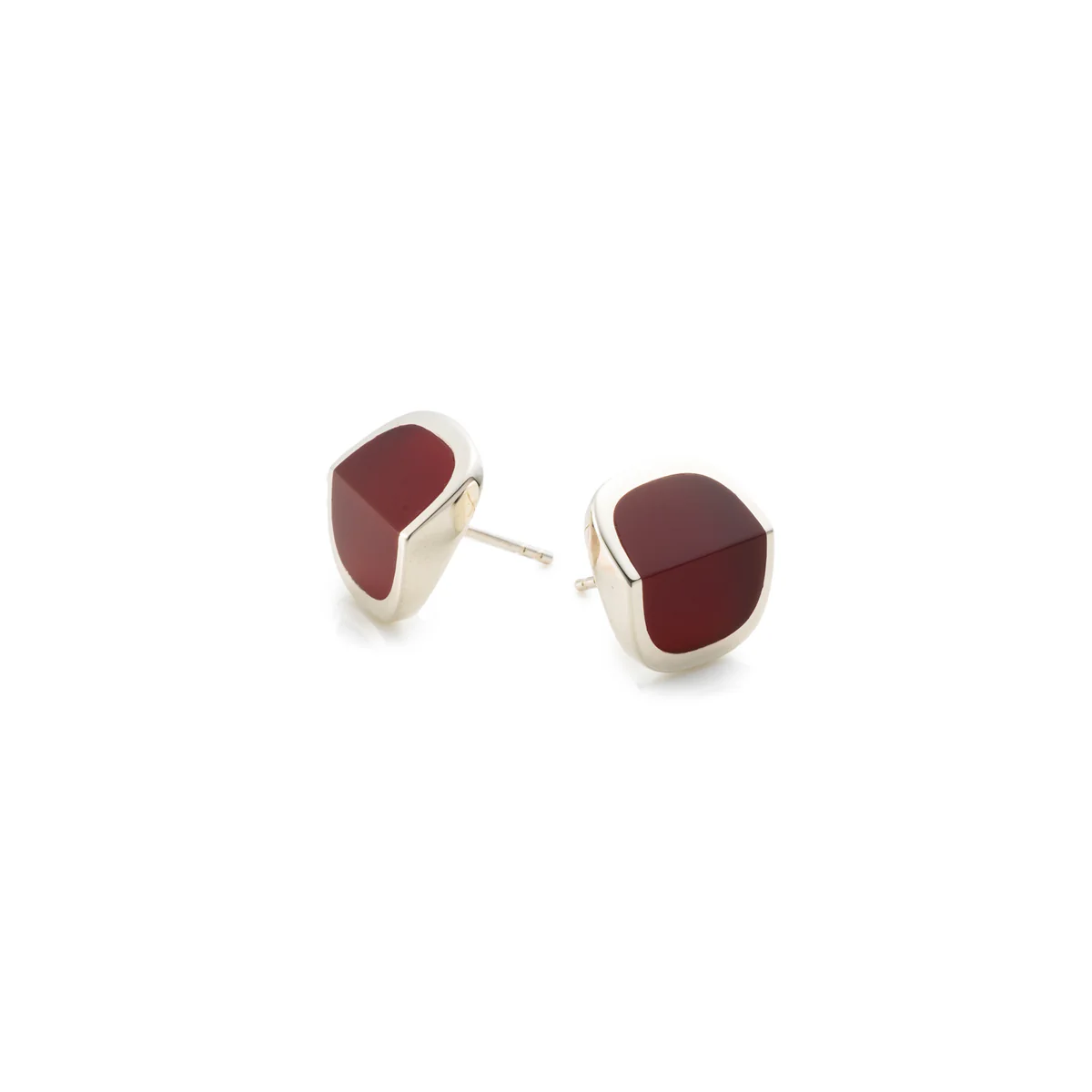 EQUINOX-Pyramid Carnelian Earring - Image 3