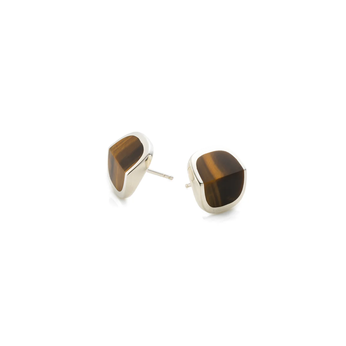 EQUINOX-Pyramid Tiger's Eye Earring - Image 3
