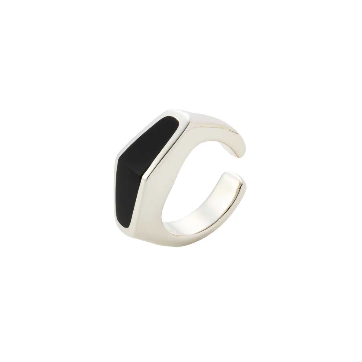 EQUINOX-Pyramid Onyx Ear Cuff - Image 3
