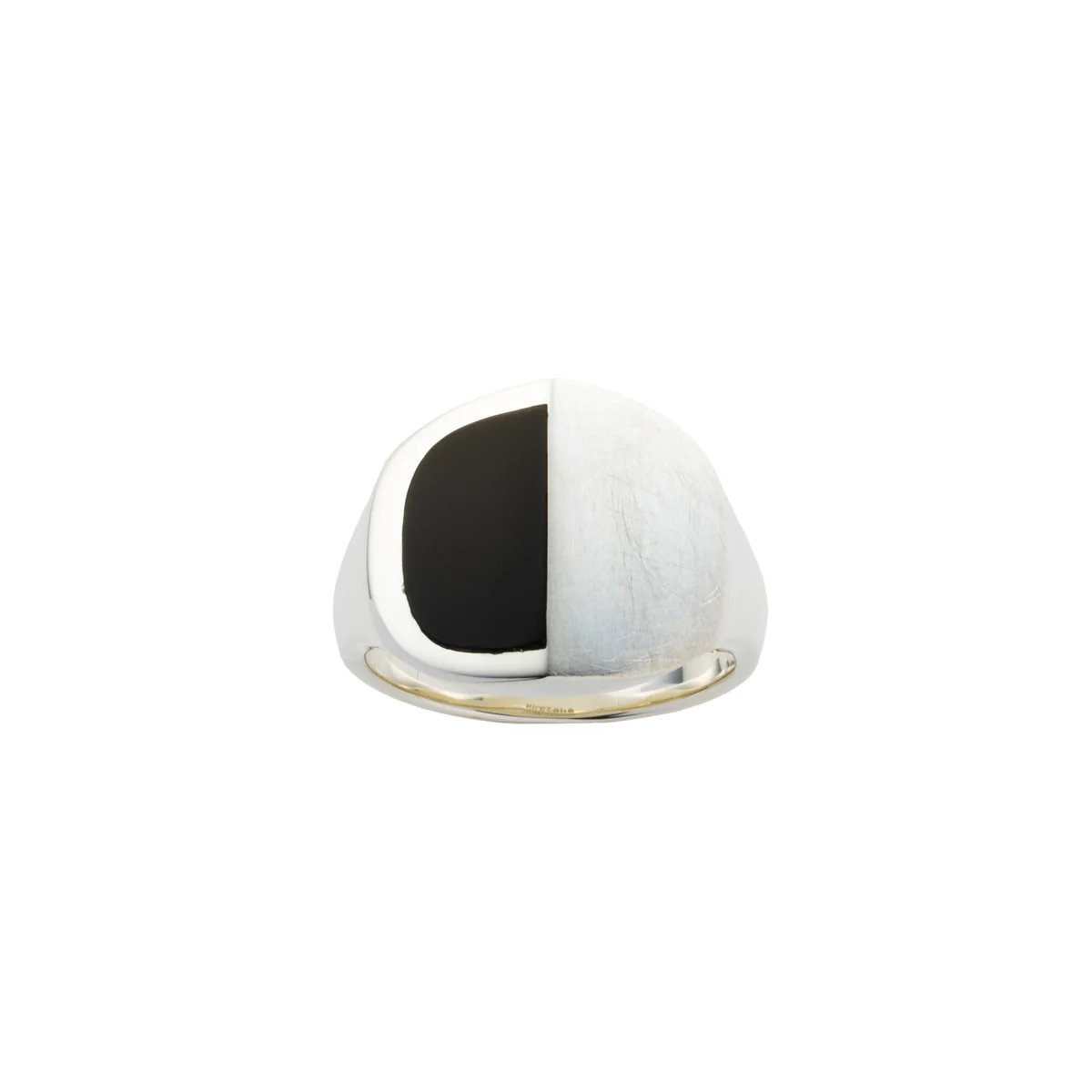 【Made-To-Order】EQUINOX-Pyramid Half Moon Onyx Ring - Image 3
