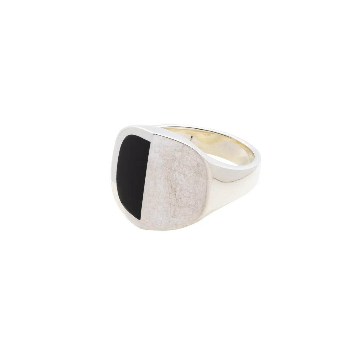 【Made-To-Order】EQUINOX-Pyramid Half Moon Onyx Ring - Image 4