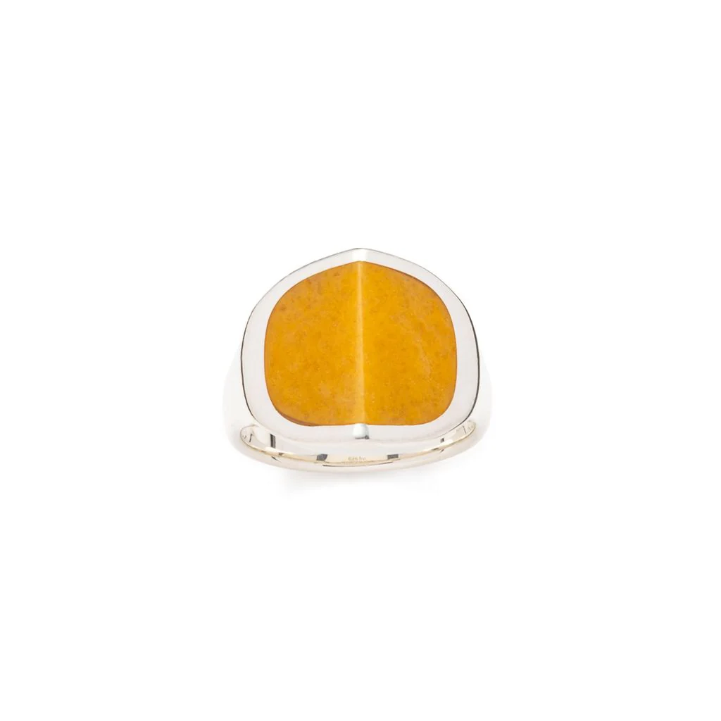 【Made-To-Order】EQUINOX-Pyramid Yellow Aventurine Ring Medium size - Image 3