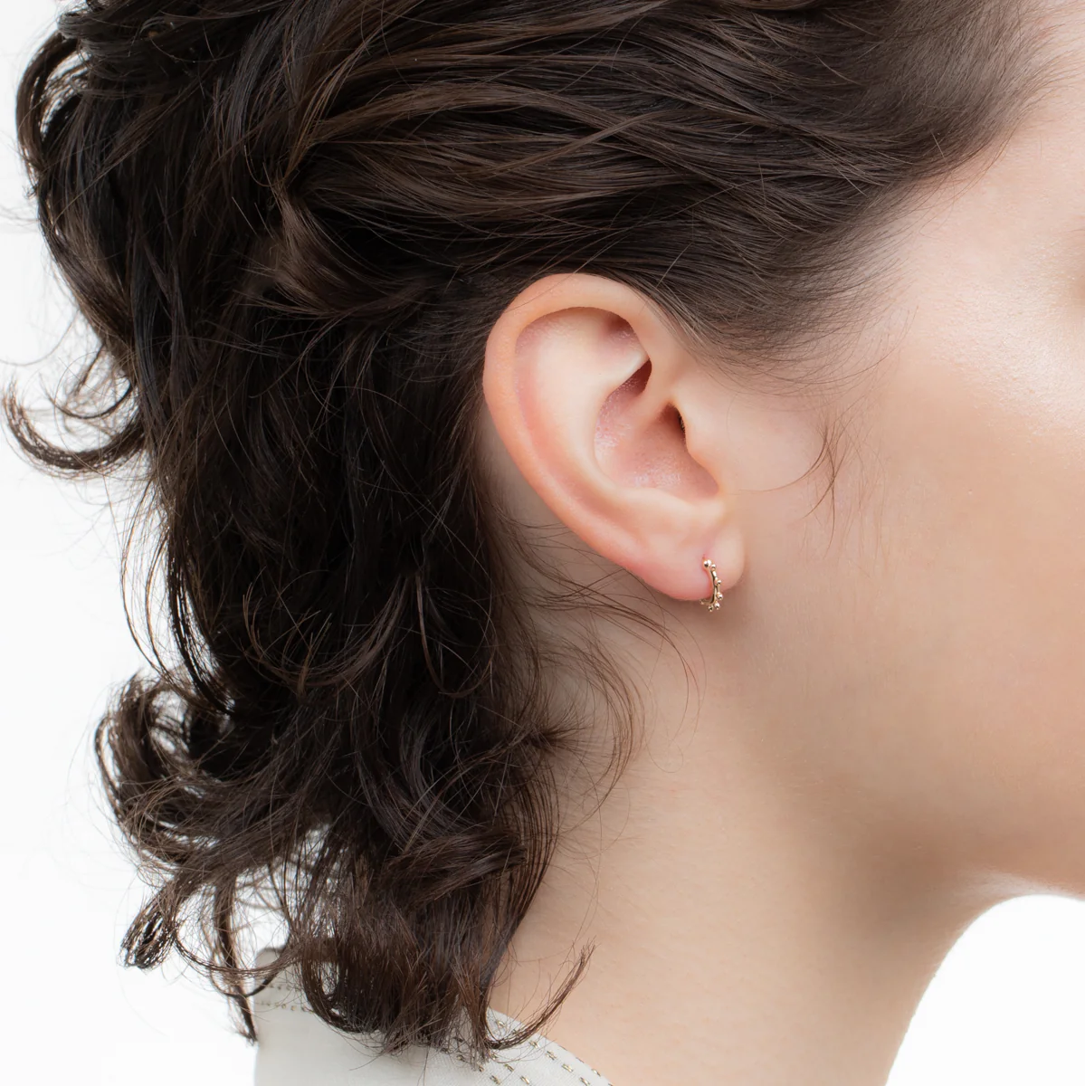 SEA ANEMONE Huggie Hoop Earring Extra Small size - Image 2