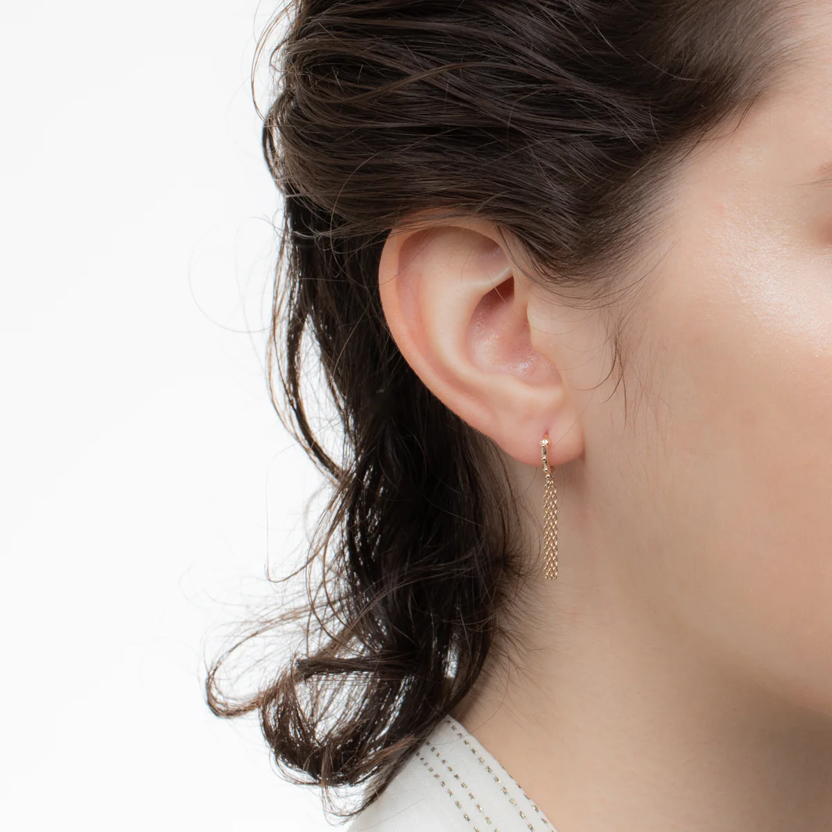 SEA ANEMONE Chain Hoop Earring - Image 6