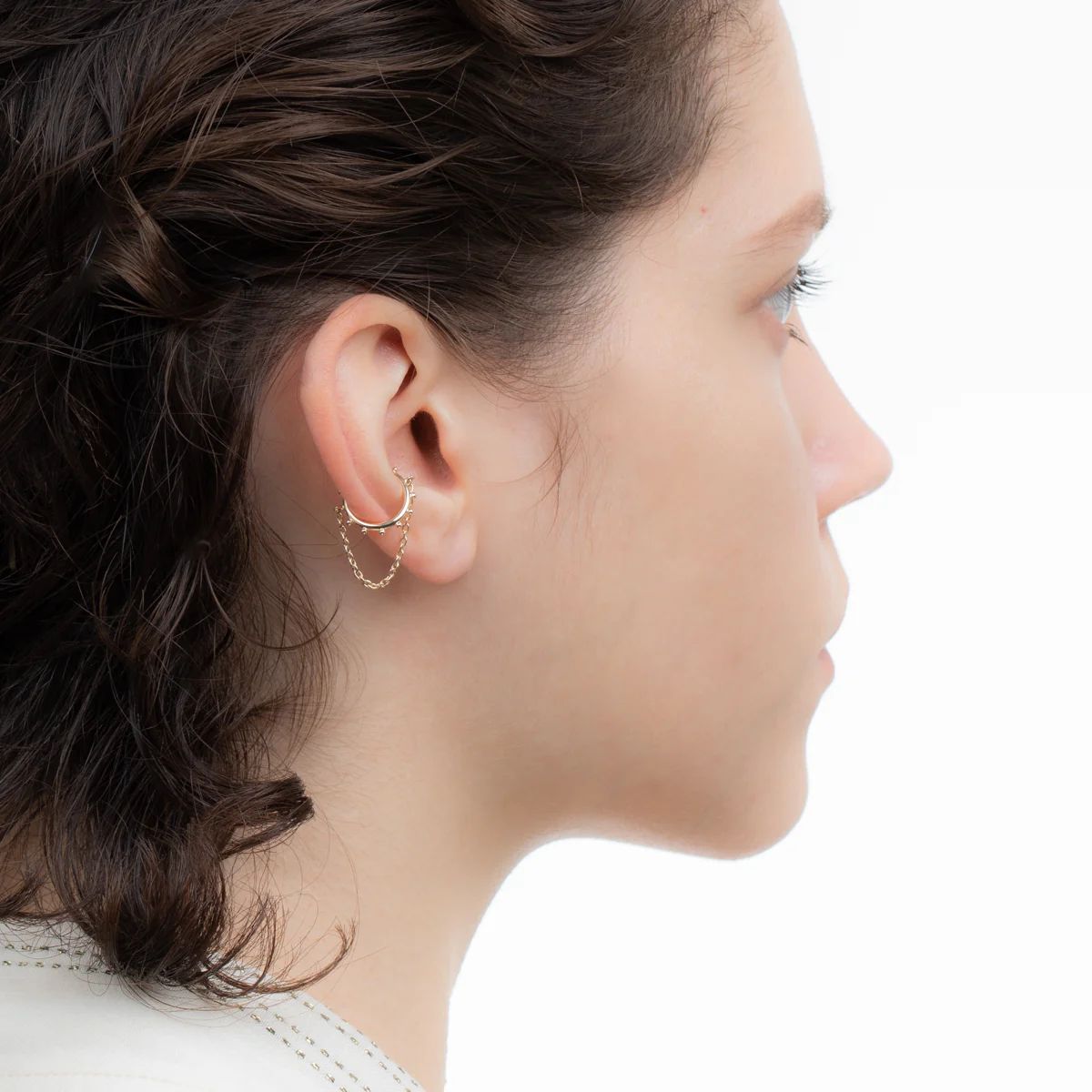 SEA ANEMONE Chain Ear Cuff - Image 6