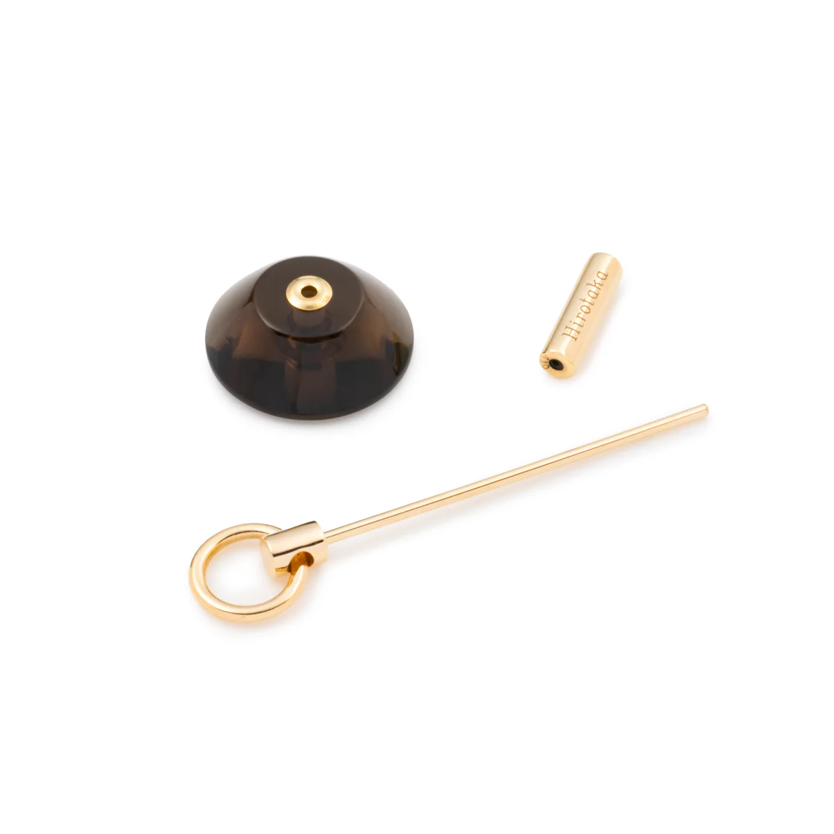 SPEAR Door Knocker Earring Medium size, Smoky Quartz - Image 4