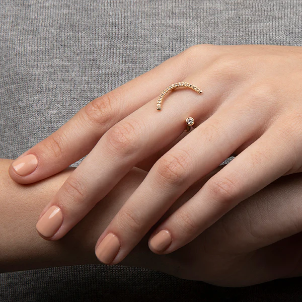 【Made-To-Order】 TREEHOPPER Diamond Cuff Ring - Image 2