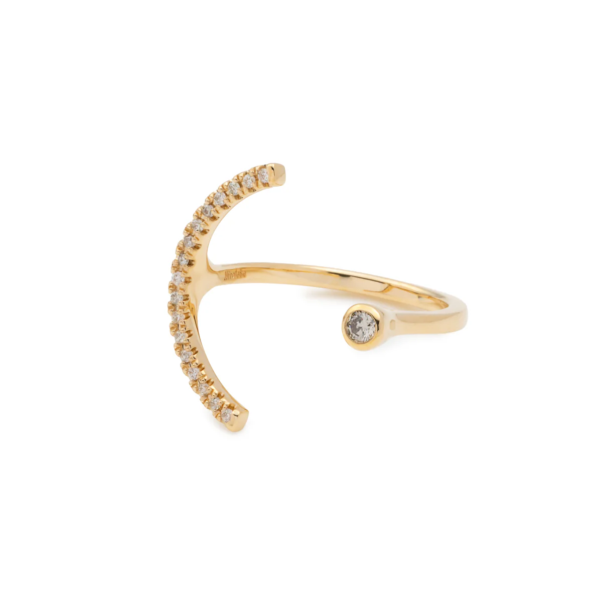 【Made-To-Order】 TREEHOPPER Diamond Cuff Ring - Image 3