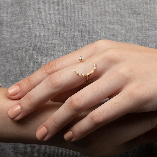 【Made-To-Order】 TREEHOPPER Diamond Cuff Ring - Image 4