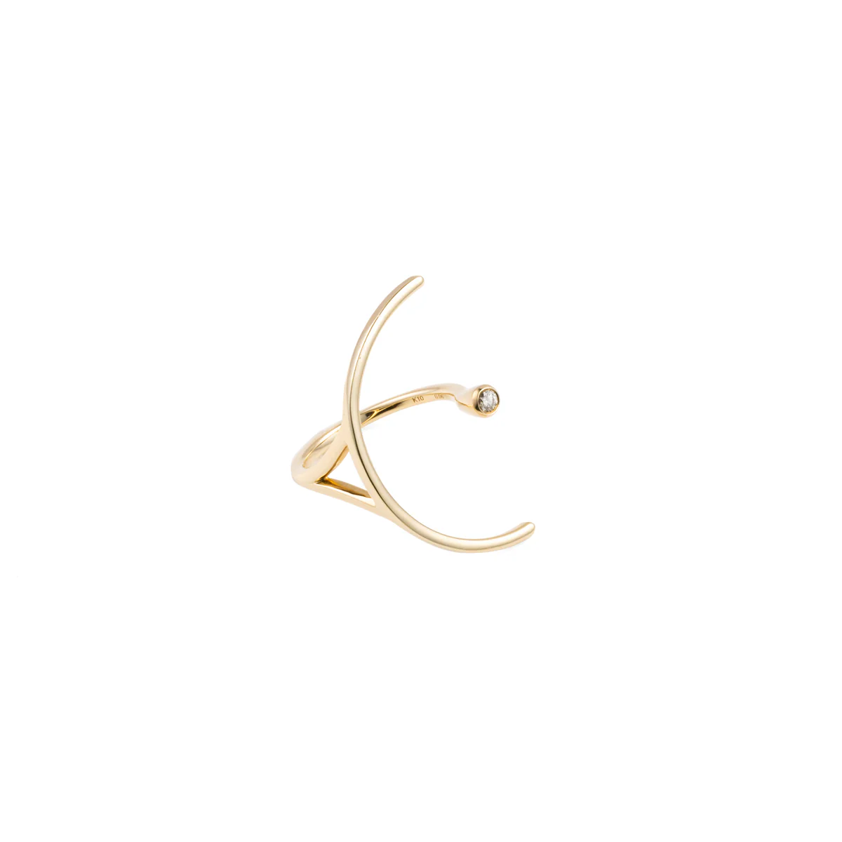 【Made-To-Order】 TREEHOPPER Diamond Cuff Ring - Image 3