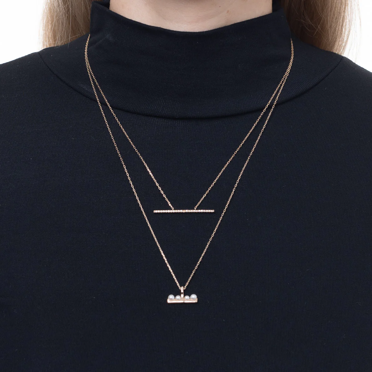 TRAPEZE Diamond Necklace Large size - Image 5