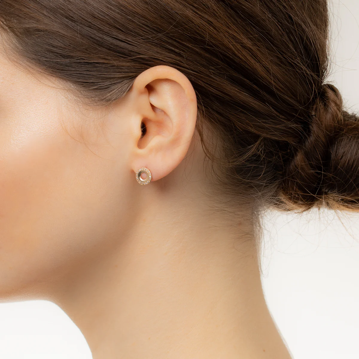WHEEL OF FORTUNE Diamond Stud Earring - Image 2