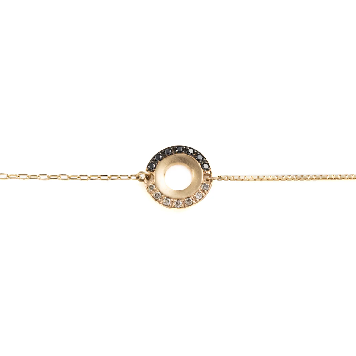 【Made-To-Order】WHEEL OF FORTUNE White and Black Diamond Bracelet - Image 3